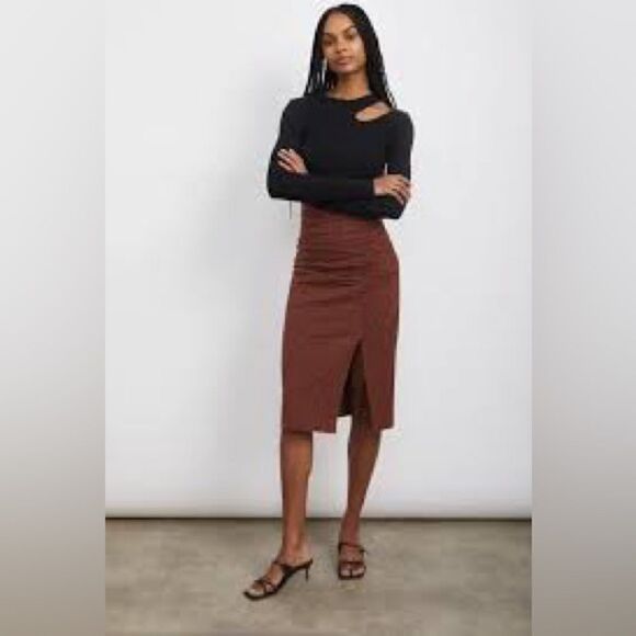 NWT Rails Luci Skirt Russet Gingham- XL - Picture 7 of 7